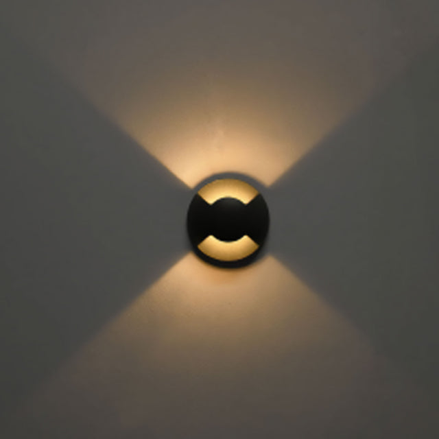 LED Bodeneinbaustrahler rund 2SIDE 60mm schwarz 12-24V IP67 3W 60° warmweiß - Beleuchtung