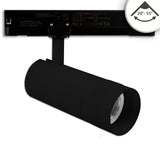 3-Phasen Schienen-Strahler fokussierbar 24W 20°-55° schwarz matt 4000K dimmbar - Beleuchtung