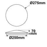 LED Decken/Wandleuchte 18W weiß IP54 mit Bewegungssensor ColorSwitch 3000|4000|5000K - Beleuchtung