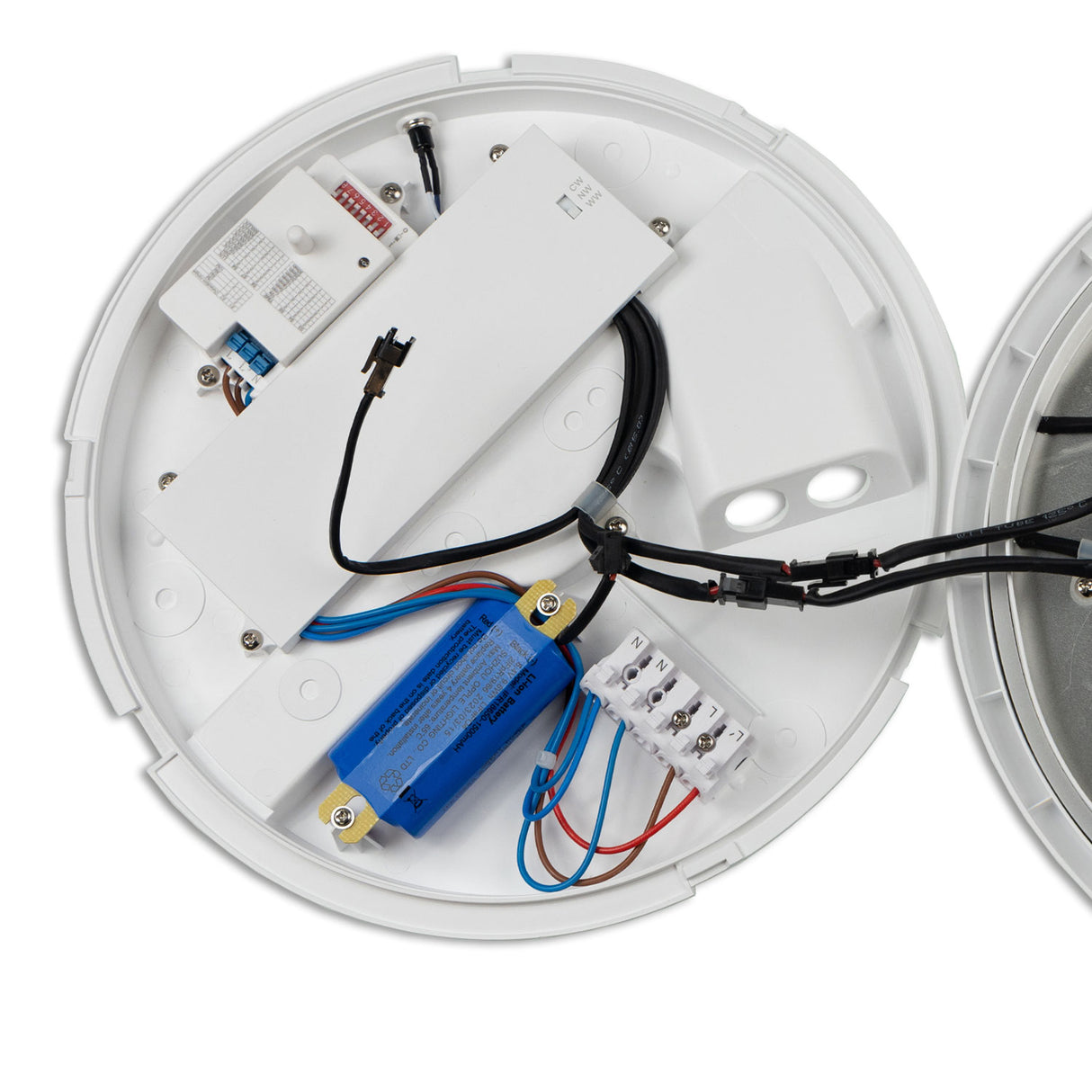 LED Decken/Wandleuchte 18W, weiß, IP54, mit Bew.Sensor+Notlichtfunktion, ColorSwitch 3000|4000|5000K