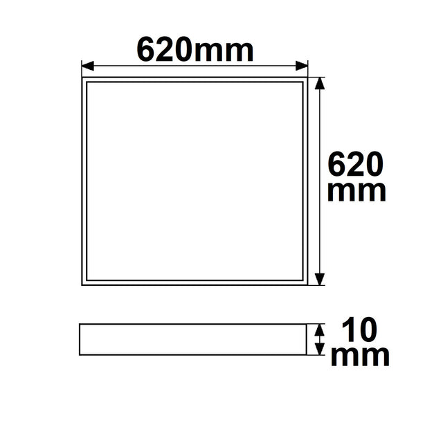 LED Panel Professional Line 625 UGR<19 4H/8H 26W Rahmen weiß RAL 9016 neutralweiß Push/DALI dim. - Beleuchtung