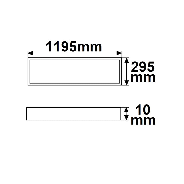 LED Panel Professional Line 1200 UGR<19 4H/8H 26W Rahmen weiß RAL 9016 neutralweiß - Beleuchtung
