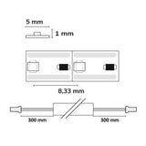 LED CRI930 MiniAMP Flexband 12V DC 7W IP20 3000K 500cm Kabel beids. + maleAMP 120 LED/m - Beleuchtung