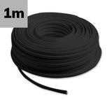 Kabel PVC-ummantelt, schwarz, 3x0,75mm² H05VV-F 3G, Meterware