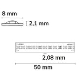 LED COB930 Linear Flexband 24V DC 8W IP20 3000K 5m Rolle 480 LED/m - Beleuchtung