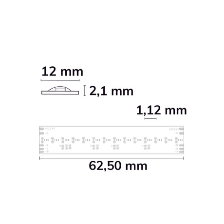 LED COB RGB + WW Linear Flexband 24V DC 20W IP20 5m Rolle 896 LED/m - Beleuchtung