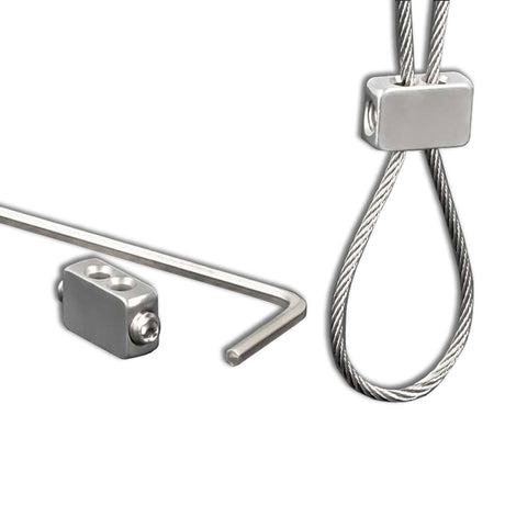 Seilklemme für Drahtseil 1-2 mm