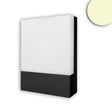 LED Wandleuchte 10W IP54 schwarz warmweiß Selbstklebeziffern beiliegend - Beleuchtung