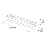 LED Langfeldleuchte UGR<19 80° weiß 120cm 38W ColorSwitch 3000|4000K dimmbar - Beleuchtung