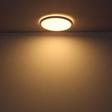 LED Deckenleuchte Slim420 Up&Down schwarz 24W rund DN420 warmweiß - Beleuchtung
