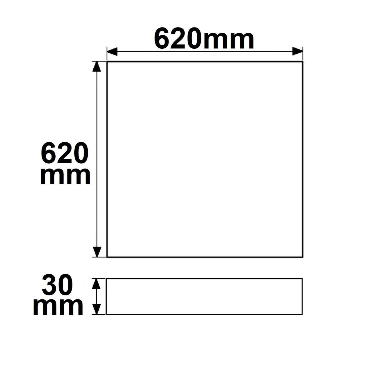 LED Panel ECO Backlight Line 625 UGR<19 2H/2H CRI80 36W neutralweiß 6er Pack - Beleuchtung