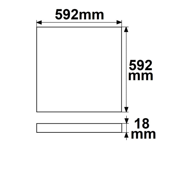 Infrarot-Panel PREMIUM Professional 300 592x592mm 285W - Beleuchtung