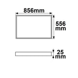 LED Leuchtrahmen H25 Innenformat 500x800mm 54W weißdynamisch CRI92 - Beleuchtung