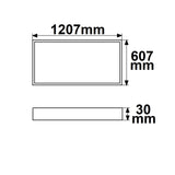 Einbaurahmen für Infrarot-Panel PREMIUM Professional 300 607x607mm - Beleuchtung