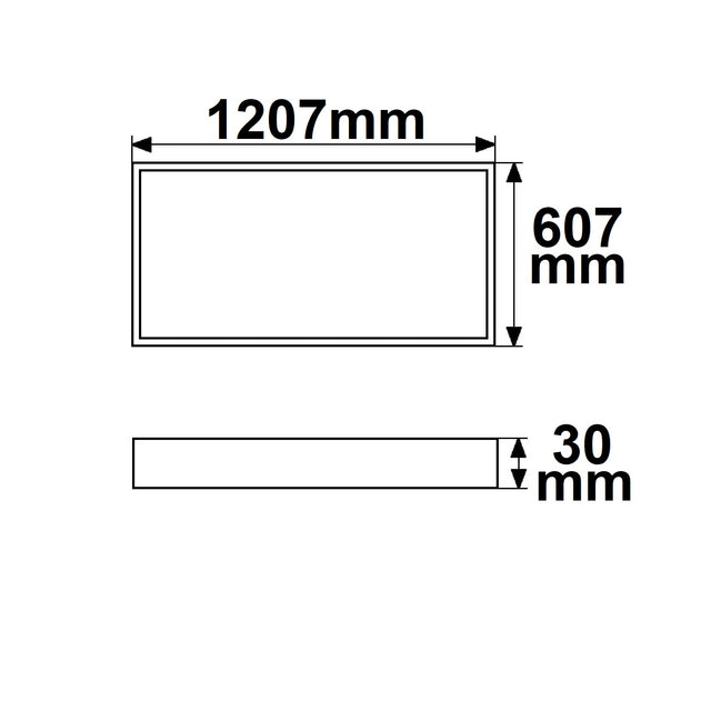 Einbaurahmen für Infrarot-Panel PREMIUM Professional 300 607x607mm - Beleuchtung