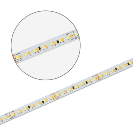 LED HEQ922/960 Linear CCT Flexband 24V DC 15W kw | 15W ww 140lm/W IP20 5m Rolle 224 LED/m - Beleuchtung