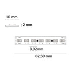 LED HEQ922/960 Linear CCT Flexband 24V DC 15W kw | 15W ww 140lm/W IP20 5m Rolle 224 LED/m - Beleuchtung