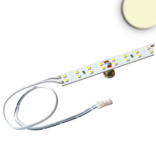 starre Platine inkl. 3M VHB Klebeband auf der Rückseite und 4 Haltemagnete zur Befestigung, Trennstelle 50mm mit Lochbohrung, einseitig 30cm Anschlusskabel mit MiniAMP male-Stecker, Aderquerschnitt 0,5mm²