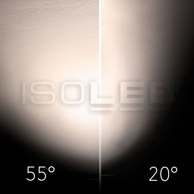 3-Phasen Schienen-Strahler fokussierbar 24W 20°-55° schwarz matt 4000K DALI dimmbar - Beleuchtung