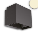 LED Wandleuchte Up&Down 2x5W 15-120° IP65 schwarz warmweiß - Beleuchtung