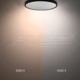 LED Hängeleuchte UGR<19 2H schwarz 20W|30W IP42 DN400 2700|3000|4000K dimmbar exkl. Kabel - Beleuchtung