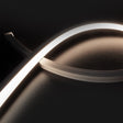 Trennstelle: 50mm mit je 7 SMD | Pitch (Lichtpunkt Mitte-Mitte): 7,14mm | 1 Einheit (Rolle) = 5m | max. Flexbandlänge pro Einspeisung: 5m | Längentoleranz + Wärmeausdehnung: 1% | kein Kühlprofil erforderlich | ohne Klebeband! | Silikon Verguss | BESONDERHEIT: 30cm 2-pol. Mantelleitung beidseitig, weiß, Anschluß stirnseitig | HINWEIS: in der Breite und Höhe bündige Endkappen, vertikal biegbar (Biegeradius min. 60mm)