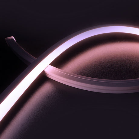 Trennstelle: 62,5mm mit je 6 SMD | Pitch (Lichtpunkt Mitte-Mitte): 10,42mm | 1 Einheit (Rolle) = 5m | max. Flexbandlänge pro Einspeisung: 5m | Längentoleranz + Wärmeausdehnung: 1% | kein Kühlprofil erforderlich | ohne Klebeband! | Silikon Verguss | BESONDERHEIT: 30cm 4-pol. Mantelleitung beidseitig, weiß, Anschluß stirnseitig, offene Litze | HINWEIS: in der Breite und Höhe bündige Endkappen, vertikal biegbar (Biegeradius min. 60mm)