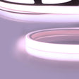 Trennstelle: 50mm mit je 7 SMD | Pitch (Lichtpunkt Mitte-Mitte): 7,14mm | 1 Einheit (Rolle) = 3m | max. Flexbandlänge pro Einspeisung: 5m | Längentoleranz + Wärmeausdehnung: 1% | kein Kühlprofil erforderlich | ohne Klebeband! | Silikon Verguss |F BESONDERHEIT: 30cm 4-pol. Mantelleitung einseitig, weiß, Anschluß seitlich | HINWEIS: vertikal biegbar (Biegeradius min. 60mm)