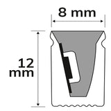 LED NEON940 Flexband B08H12 24V DC 12W IP67 4000K 5m Rolle 140 LED/m inkl. Montageclips - Beleuchtung