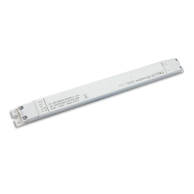 LED CCT PWM-Trafo 24V/DC 0-60W 2 Kanal ultraslim Push/DALI-2 DT8 dimmbar SELV - Beleuchtung