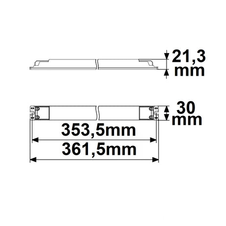 LED CCT PWM-Trafo 24V/DC 0-60W 2 Kanal ultraslim Push/DALI-2 DT8 dimmbar SELV - Beleuchtung