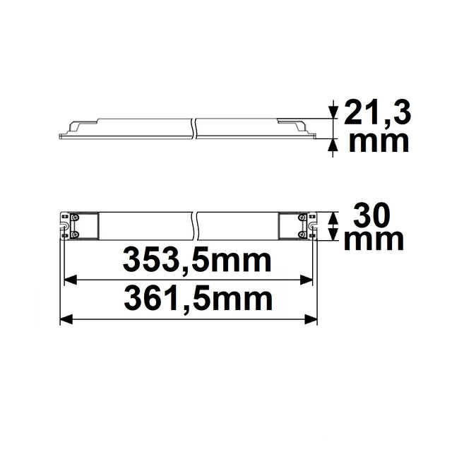 LED CCT PWM-Trafo 24V/DC 0-60W 2 Kanal ultraslim Push/DALI-2 DT8 dimmbar SELV - Beleuchtung