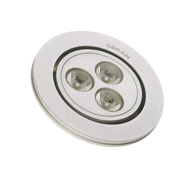 OSRAM LED-Deckeneinbauleuchte 3,6W 3000K DP VARIOKIT 12° 3x3,6W 830 alu alu Konv