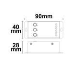Sys-Pro Funk Mesh Multi-PWM CCT-Dimmer mit Bedientasten 2 Kanal 12-24V DC 12-20A - Beleuchtung