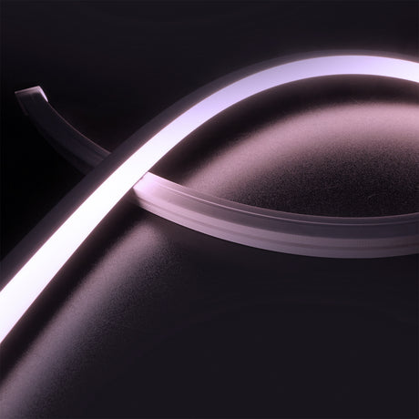 Trennstelle: 62,5mm mit je 6 SMD | Pitch (Lichtpunkt Mitte-Mitte): 10,42mm | max. Flexbandlänge pro Einspeisung: 5m | Längentoleranz + Wärmeausdehnung: 1% | kein Kühlprofil erforderlich | ohne Klebeband! | Silikon Verguss | BESONDERHEIT: 30cm 4-pol. Mantelleitung einseitig, weiß, Anschluß stirnseitig, offene Litze | HINWEIS: in der Breite und Höhe bündige Endkappen, vertikal biegbar (Biegeradius min. 60mm)