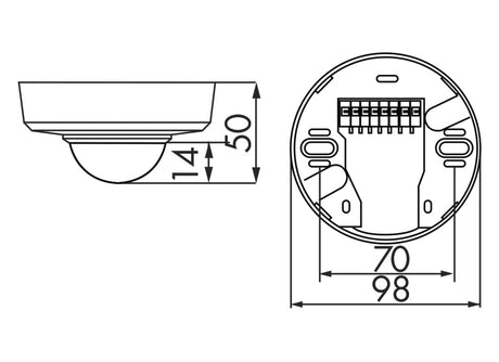 Präsenzmelder AP 360°                             110-240V rws glz IP20