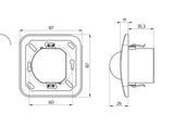Bewegungsmelder UP 0-180°                         110-240V rws glz IP20