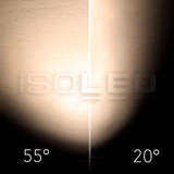 3-Phasen Schienen-Strahler fokussierbar 8W 20°-55° schwarz matt 2700K dimmbar - Beleuchtung