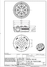 Kabeleinsteckstutzen IP66                         Ø32mm 3,5-6mm lgr hfr