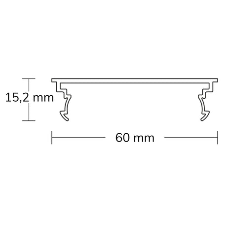 Abdeckung COVER62 opal + für LAMP40 300cm - Beleuchtung