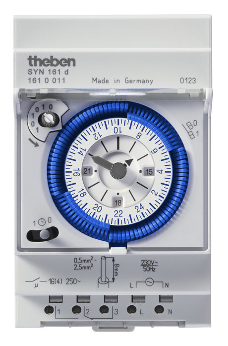 Schaltuhr mech 230VAC                             REG 1kan Wechs 24h Prog