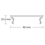 Abdeckung COVER62 opal + für Profil LAMP40 200cm - Beleuchtung