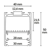 PROLAMP30HIDhs Pendel 68W schwarz 1500mm U-Cover Push/DALI dimmbar CCT + CCT - Beleuchtung