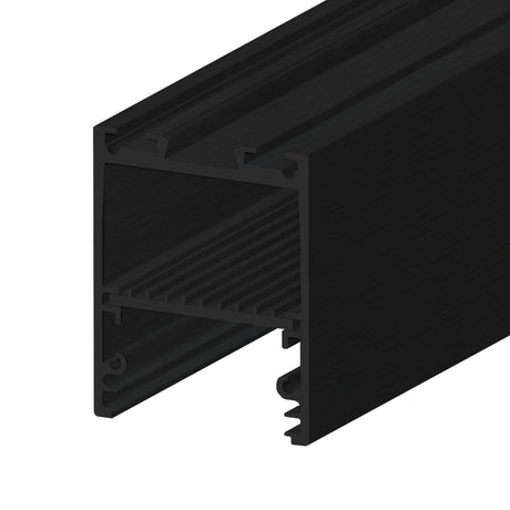 LED Leuchtenprofil LAMP30 V2 Aluminium schwarz RAL 9005 200cm - Beleuchtung
