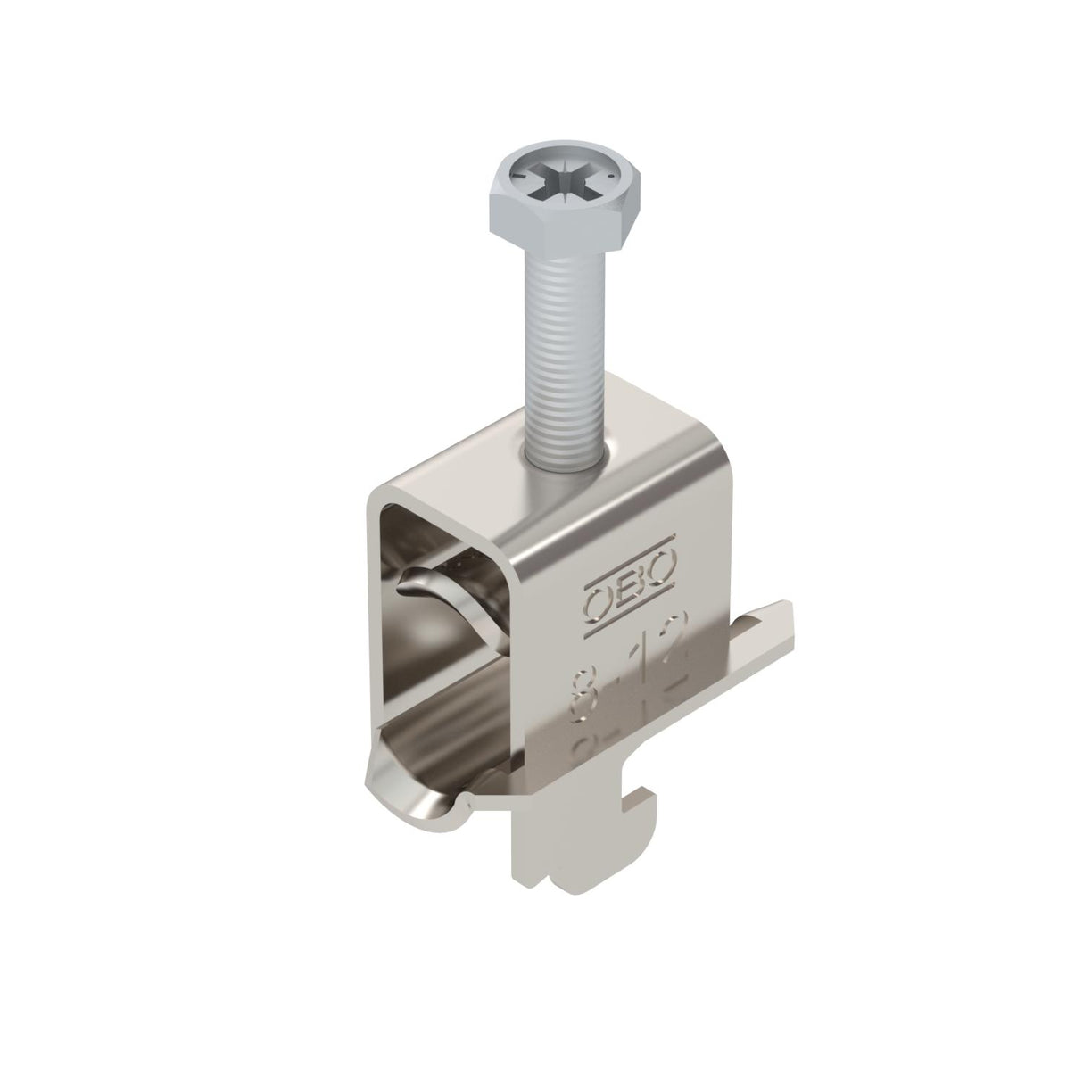 BETTERMANN Bügelschelle 8-12mm 1f VA hfr BS-SAS-M-12 A2 Profilschiene W=VA