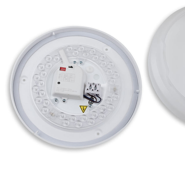 LED Deckenleuchte 13|18W weiß rund DN280 IP64 120lm/W ColorSwitch 3000|4000|6000K - Beleuchtung