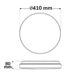 LED Deckenleuchte 22|32W weiß rund DN410 IP64 120lm/W ColorSwitch 3000|4000|6000K - Beleuchtung