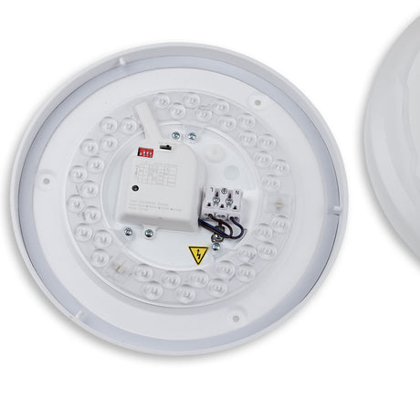 LED Deckenleuchte 22|32W mit HF-Sensor weiß rund DN410 IP64 120lm/W ColorSwitch 3000|4000|6000K - Beleuchtung