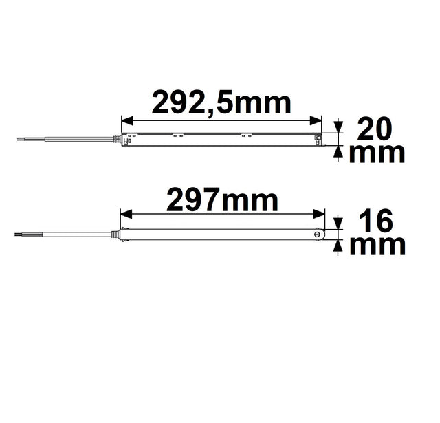 Track48 Inline-Trafo flat weiß 100W 48V DC - Beleuchtung