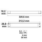 LED Trafo 24V/DC 0-100W ultraslim SELV - Beleuchtung